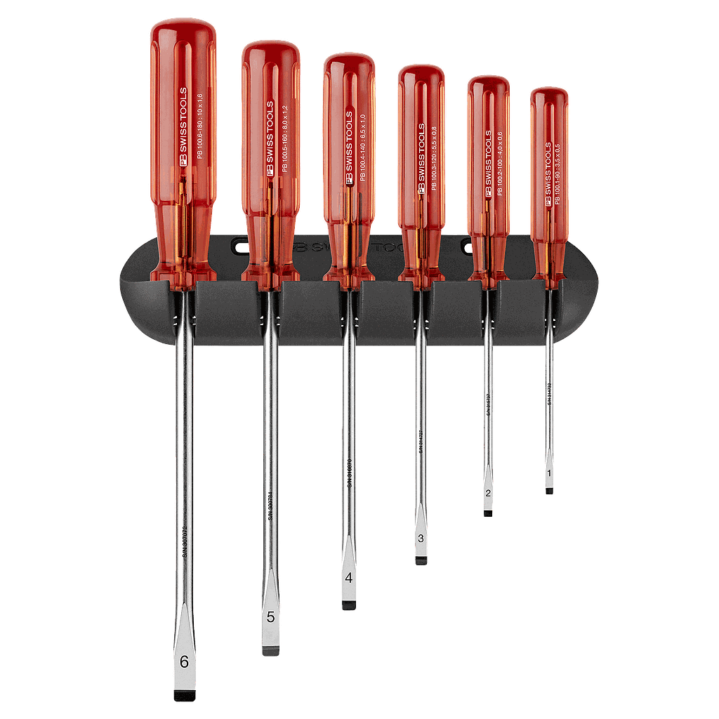 Jeu de tournevis plat, 6pcs
